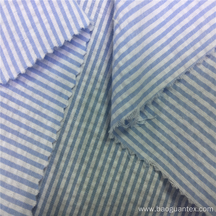 Pure Cotton Yarn Dyed Stripe Poplin Fabric