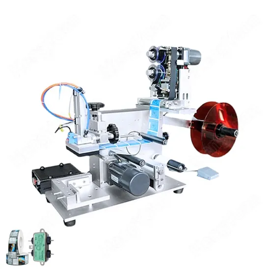 HYT-60 Semi-Automatic Non-Dry Glue Self-Adhesive Sticker EMI Filter Labeling Machine