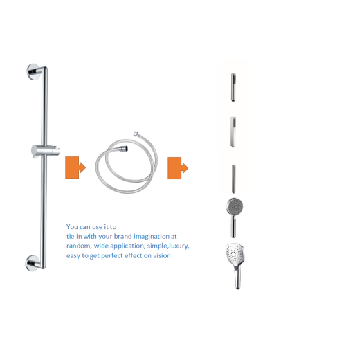 Shower Rail With Flange