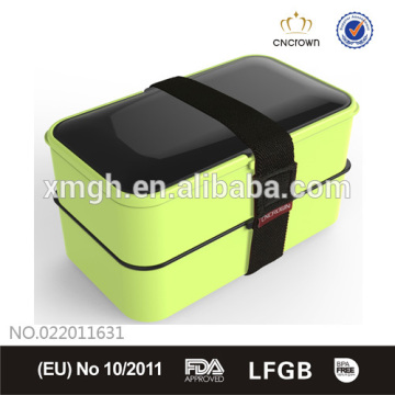 Black Lid Bento Box, FDA Approved, Eco-friendly, Microwave & dishwasher safe