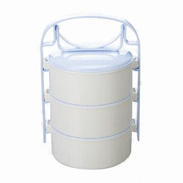 Lunch Box with Three Layers, Made of PP Material, Suitable for Outdoor Activities
