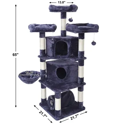 2023 Factory Cat Toys Cat Tower with Sisal Rope