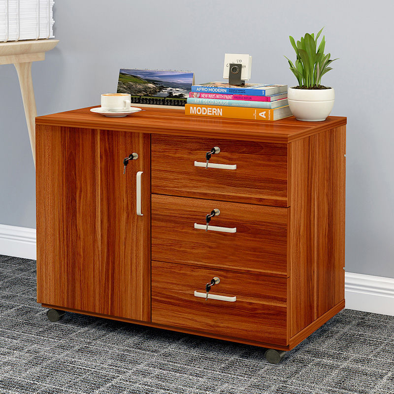 Wooden File Cabinet With Wheels