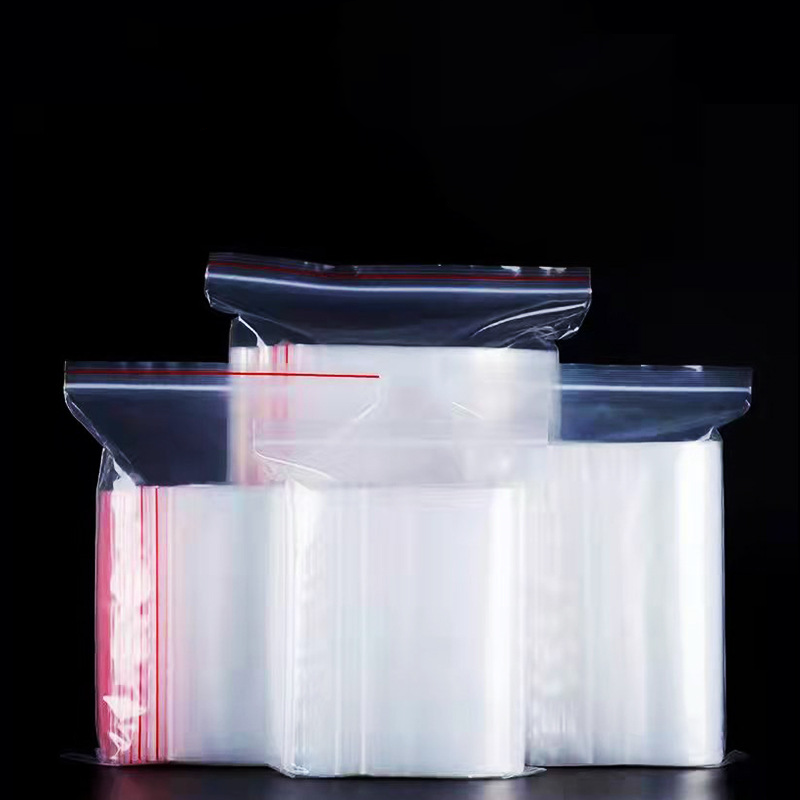 Transparent Plastic zipper Storage Packaging Bag