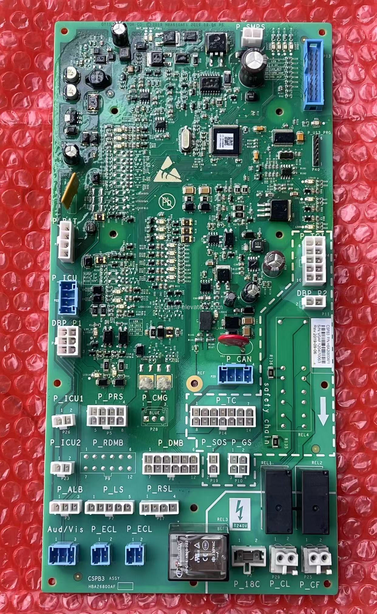Conjunto de PCB HBA26800AF1 / AF2 CSPB3 para ascensores OTIS