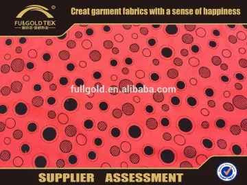 2016 fashion woven rayon dot flocking fabric dye dyeing in keqiao fullgold