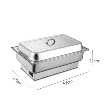 Stainless Steel Rectangular Electric Buffet Food Heater for Restaurants
