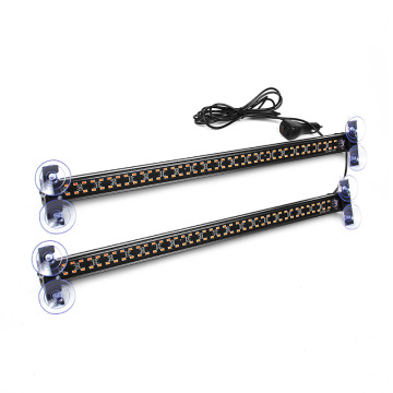 1-2LEDs Car Lightbar 160LEDs 52cm Strobe Warning Light for Windshield Roof Emergency Lamp