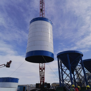 Stationäre Betonmischanlage Zement Silo