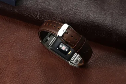 Brown Vintage Smartwatch Leather Replacement Watch band For Fitbit Charge 2 Band