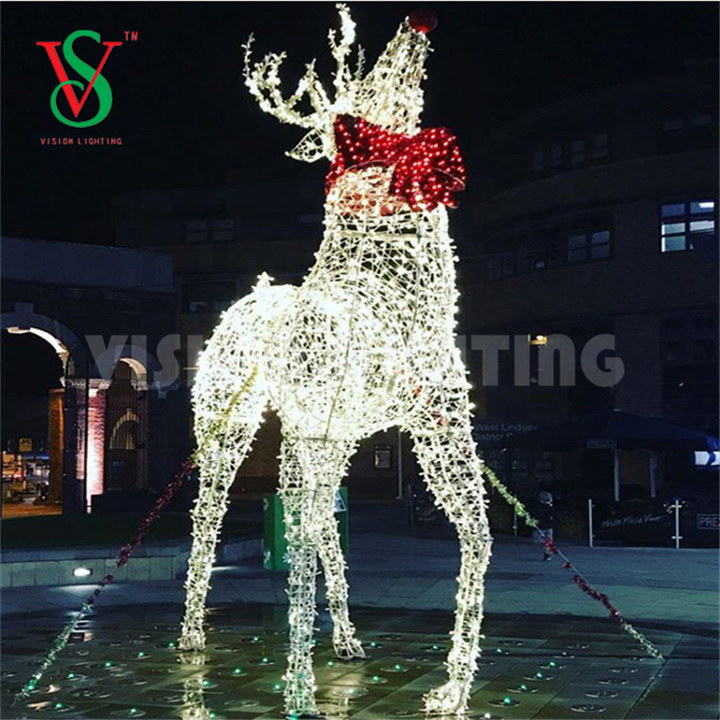 Led Christmas 3d Large Outdoor Lighted Reindeer