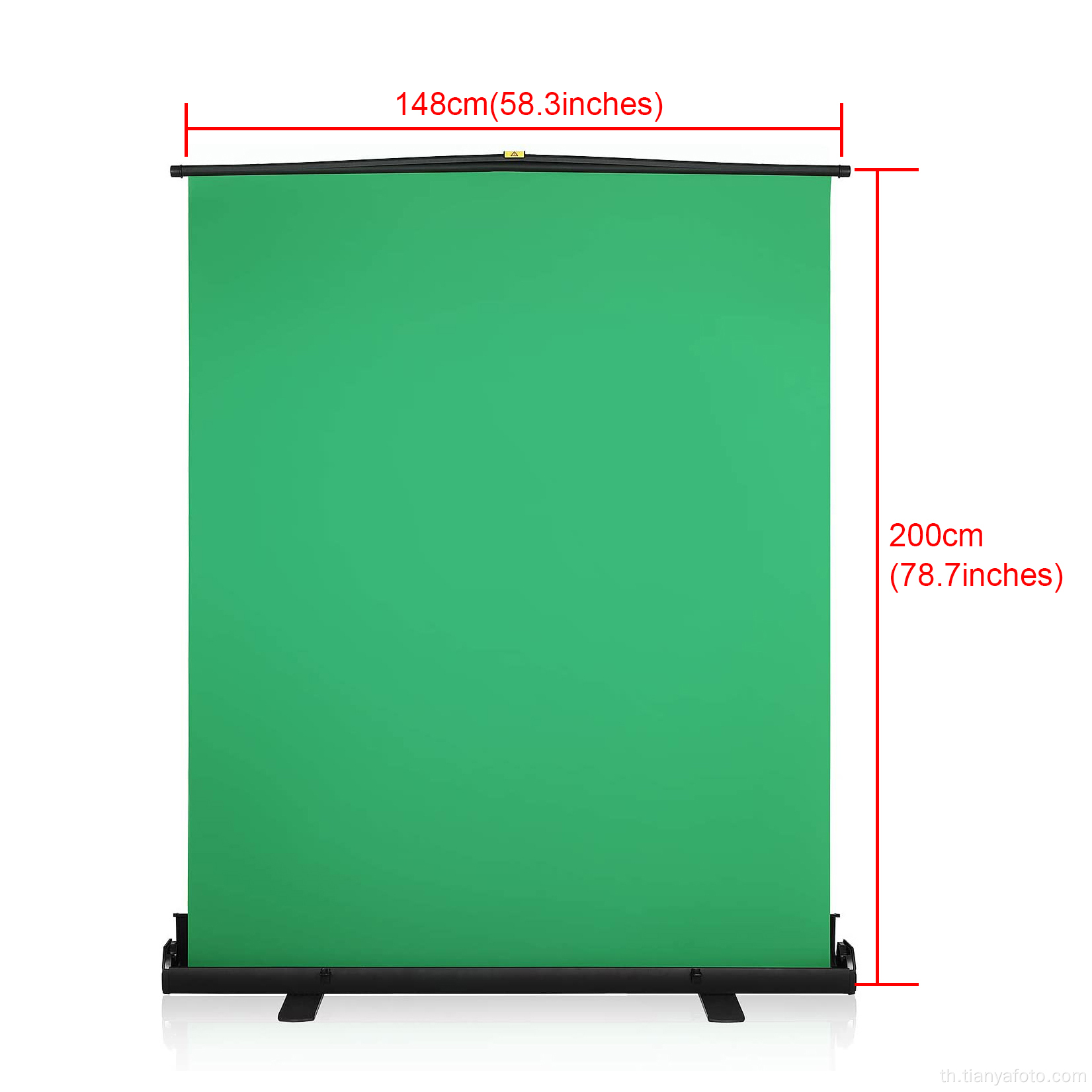 148x200cm Studio Photography ฉากหลังหน้าจอสีเขียวแบบพกพา