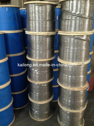 Stainless Steel Wire Rope/AISI 316/ 7*7-8.0mm