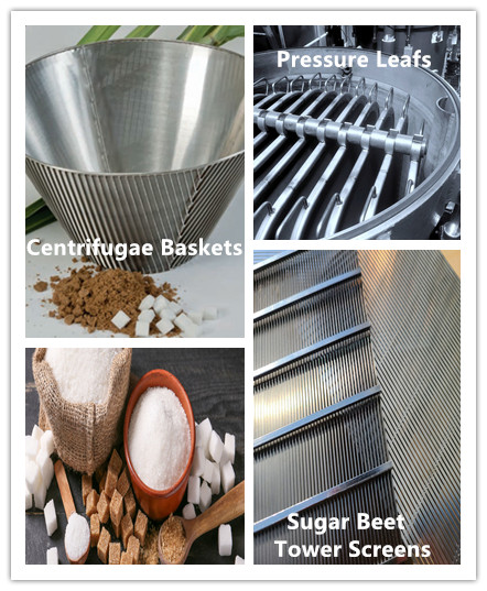 wedge wire screen for sugar mill