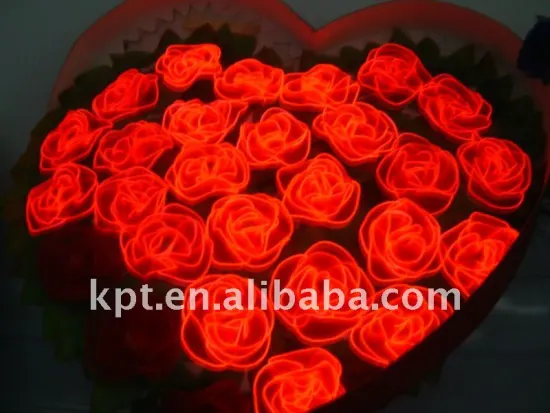 el silk glowing artificial flashing flower