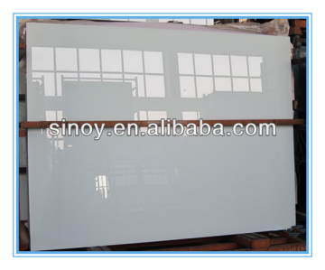 China 3mm to 6mm pure white back painted glass, lacquered glass, Lacobel glass for home use