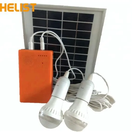 5W Solar Panel 2 Pieces 1W Led Bulb Portable Solar System With USB Charger