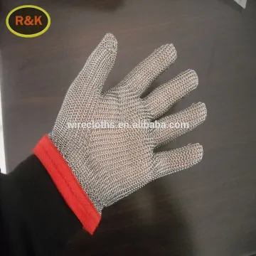 Hot! Metal Finger Glove, stainless steel safety glove for butcher protection,manabo metal mesh