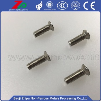 Molybdenum flat phillips bolt for vaccum furnace