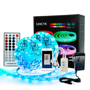 Factory Sale LED Strip Lights 10M 300 LEDs RGB 5050 SMD Waterproof with Music Remote Bluetooth Control