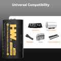 باتری لیتیومی قابل شارژ USB-C 2PCS 1.5VD 11100mWh