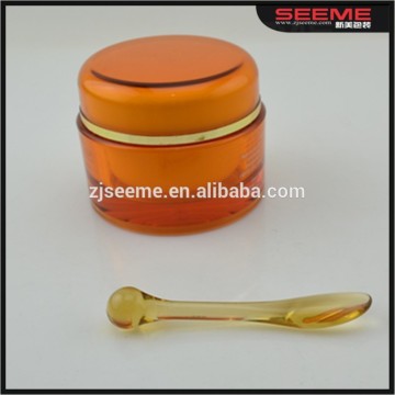 30ml 50ml golden luxury acrylic jar plastic cosmetic creams packaging