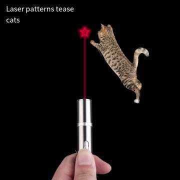 Multifunctional In-Line Red Laser Pattern Cat Teasing Wand