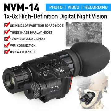 1x-8x Night Vision Monocular Telescope - Tactical NVM-14 Night Vision Goggles