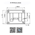 1 1/8 &quot;Laminazione del trasformatore/Core EI/Produttore di statore in Cina/acciaio a silicio freddo