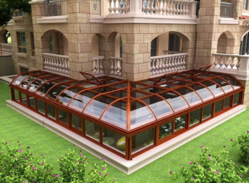 Custom Curved Aluminum Sunroom