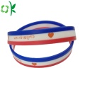 Thiết kế đẹp báo chí lớp in Logo Silicone Bands