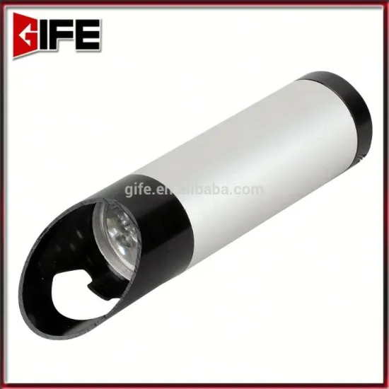 Factory Bulk Sale Handheld Aluminum White Light Mini flashlight keychain bottle opener