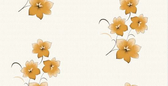 Black Color Flower Mattress Tricot Printing Fabric