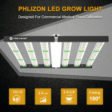 Phlizon 720W LED Grow Light Lipat 6 Batang