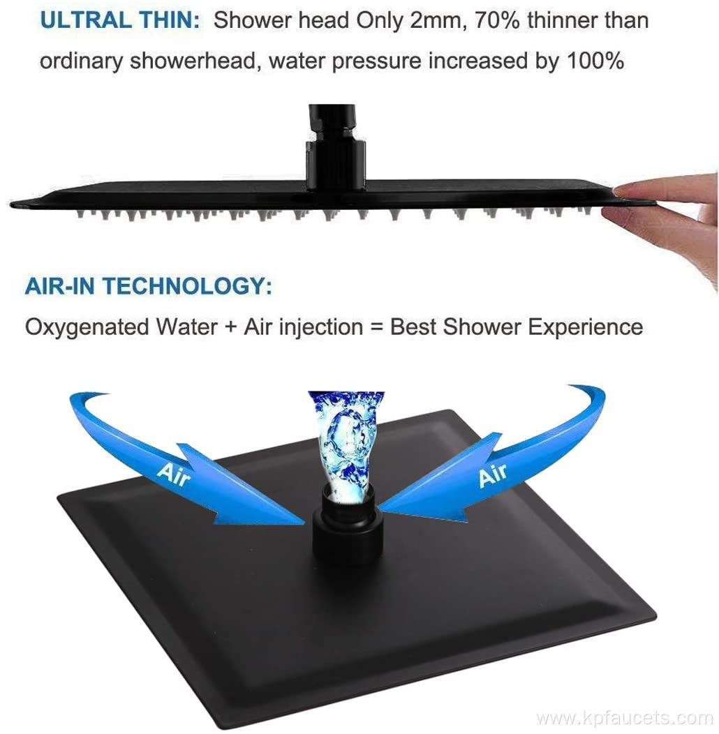 Industry Leader Reliable Square Rainfall Shower System