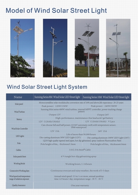 Wind Solar Street Light/ (LED Lighting)