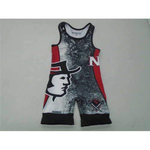 3D Digital Sublimation Print Compression Wrestling Singlets