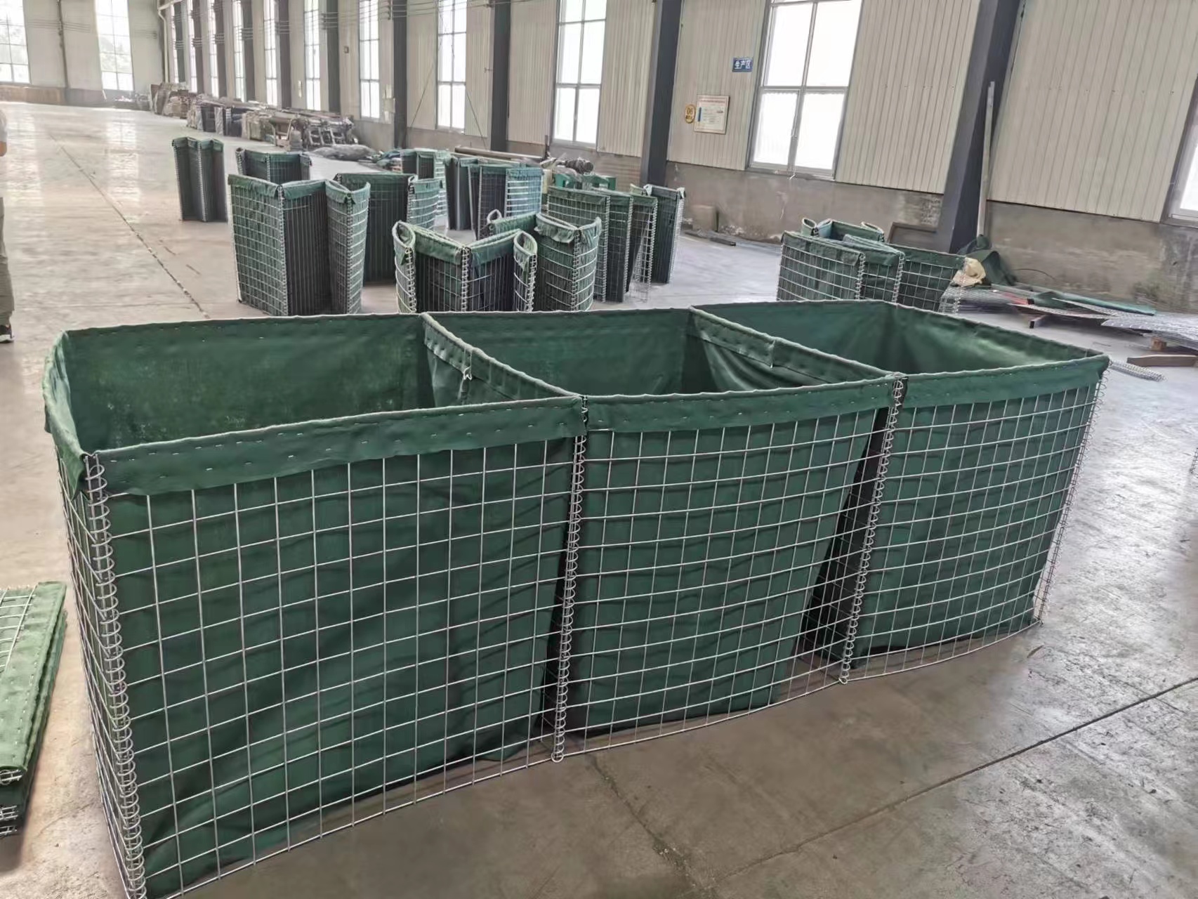Geotextile bag gabion box