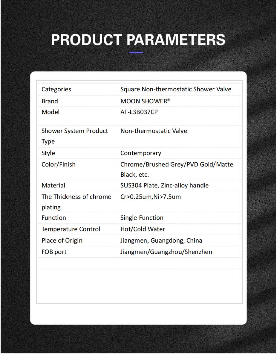 Valve parameters AF-L3B037_00