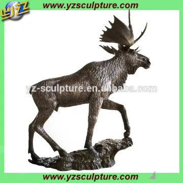 Life Size Bronze Moose Statue BAS-A048