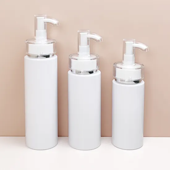 Cylinder Shaped 100ml Cosmetic Lotion Bottle Packaging - Plastic Cosmetics Containers
