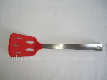 silicone spatula with stainless steel handle