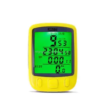 Wireless LCD Odometer and Speedometer with Noctilucent Feature for Bicycles and Motorbikes