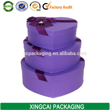 wholesale custom packaging luxury rigid heart shaped gift box