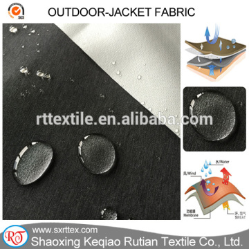 Windproof founctional 3 layers softshell fabric