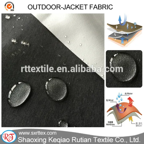 Windproof founctional 3 layers softshell fabric