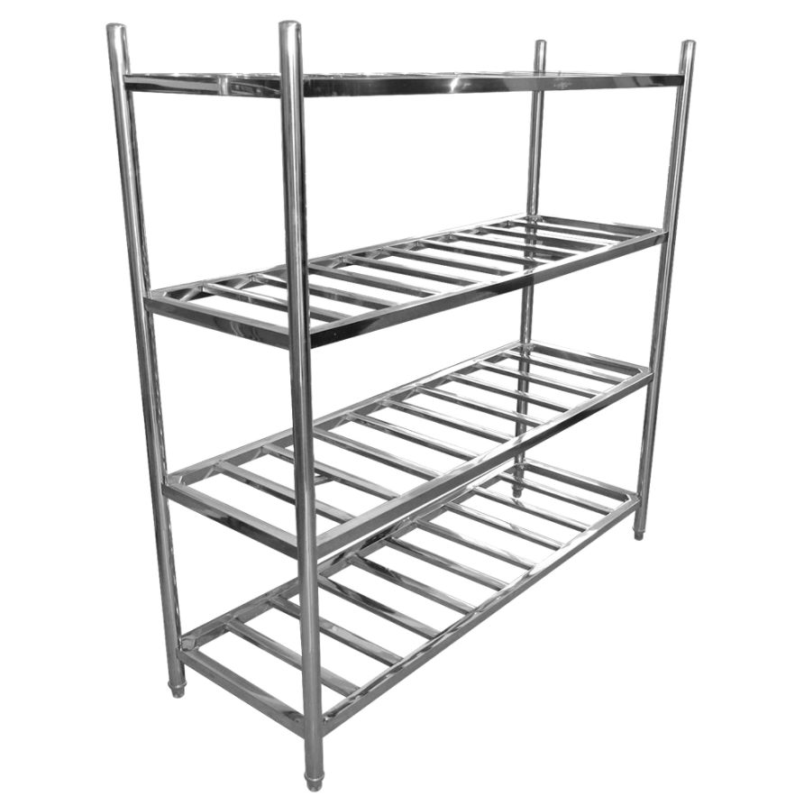 Balcony stainless steel storage rack