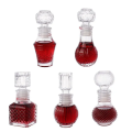 Mini de luxo de 50 ml de relevo de vidro de decanter