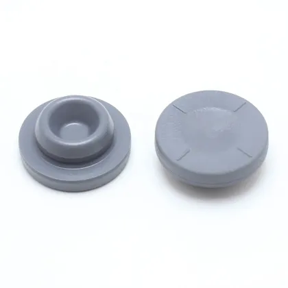 Pharma Grade Bromobutyl Rubber Stoppers - 27mm Grey Color for Infusion Bottle Use
