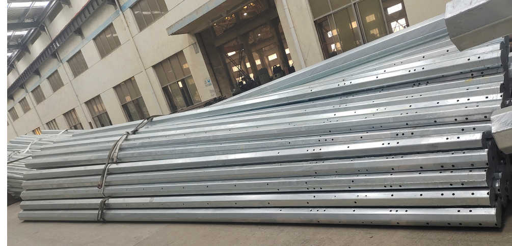 Double Arms LED Tubular Outdoor ໂຄມໄຟຖະຫນົນ post ສໍາລັບໄຟຕົກແຕ່ງຖະຫນົນ